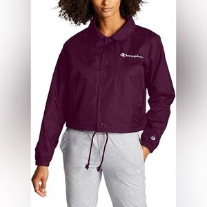 Champion Cropped Jacket in plum